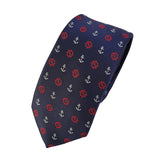 Blue Anchor Pattern Tie 藍色船錨圖案領帶 KCBT2263