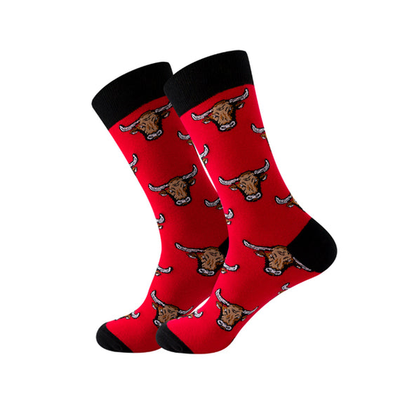 Bull Pattern Cozy Socks (One Size) 公牛圖案舒適襪子 (均碼) (HS202026)