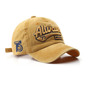 Yellow American Style Baseball Cap 黄色美式棒球帽 KCHT2273