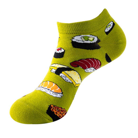Sushi Pattern Low Cut Socks (One Size) 壽司圖案船襪 (均碼) HS202274