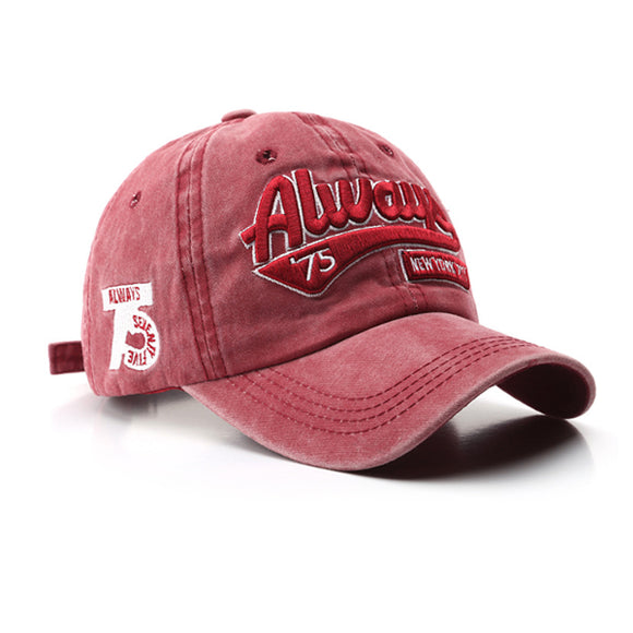 Red American Style Baseball Cap 紅色美式棒球帽 KCHT2275