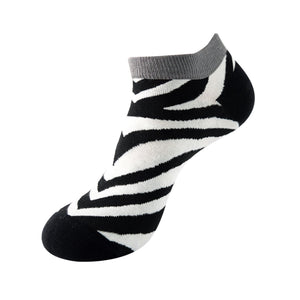 Zebra Pattern Low Cut Socks (One Size) 斑馬圖案船襪 (均碼) HS202275