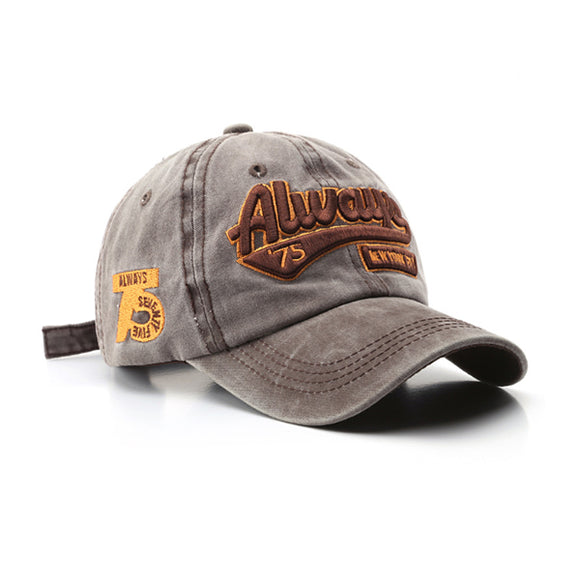 Brown American Style Baseball Cap 棕色美式棒球帽 KCHT2276