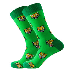 Tiger Pattern Cozy Socks (One Size) 老虎圖案舒適襪子 (均碼) (HS202027)