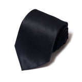 Black Tie, Pocket Square, Cufflinks 3 Pieces Gift Set 黑色領帶口袋巾袖扣3件套裝 KCBT2284