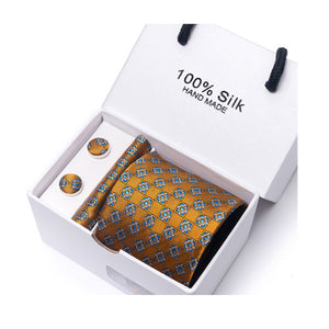 Tie, Pocket Square, Cufflinks 3 Pieces Gift Set 領帶口袋巾袖扣3件套裝 KCBT2285