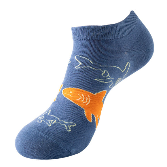 Shark Pattern Low Cut Socks (One Size) 鯊魚圖案船襪 (均碼) (均碼) HS202286