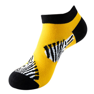 Zebra Pattern Low Cut Socks (One Size) 斑馬圖案圖案船襪 (均碼) (均碼) HS202287