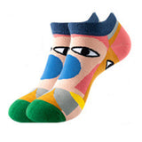 Abstract Pattern Low Cut Socks (One Size) 抽象圖案船襪 (均碼) HS202287g
