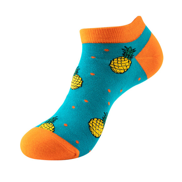 Pineapple Pattern Low Cut Socks (One Size) 菠蘿圖案船襪 (均碼) HS202287h