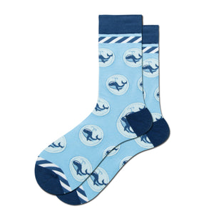 Dolphin Pattern Cozy Socks (EU39-EU46) 海豚圖案舒適襪子 (歐碼39-歐碼46)