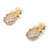 Golden Pineapple Earring 金色菠蘿耳環