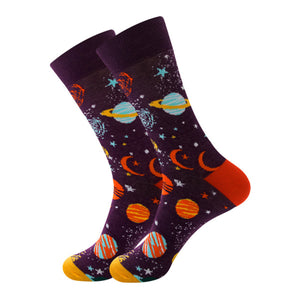 Purple Planet Cozy Socks (EU38-EU45) 紫色星球舒適襪子 (歐碼38-歐碼45)