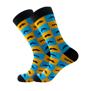 Moustache Pattern Cozy Socks (One Size) 鬍子圖案舒適襪子 (均碼) HS202043