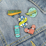 Skateboard Enamel Pins 滑板徽章 / 別針 / 胸針