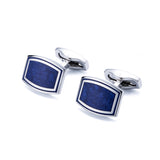 Blue Agate Cufflinks ** Free Gift ** 藍色瑪瑙袖扣 ** 附送贈品 **