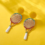 Badminton Racket Earrings 羽毛球拍耳環