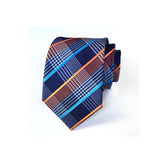Blue Tie, Pocket Square, Cufflinks, Tie Clip 4 Pieces Gift Set 藍色領帶口袋巾袖扣領帶夾4件套裝 KCBT2042