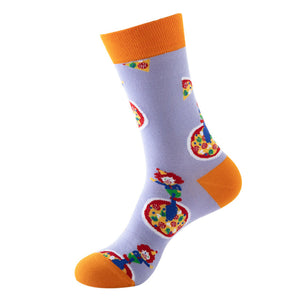Pizza Pattern Cozy Socks (One Size) 披薩圖案舒適襪子 (均碼) HS202002