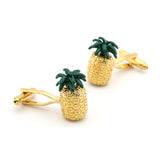 Yellow Pineapple Cufflinks  ** Free Gift ** 黃色菠蘿袖扣 ** 附送贈品 **