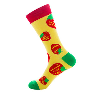 Strawberry Pattern Cozy Socks (EU39-EU45) 草莓圖案舒適襪子 (歐碼39-歐碼45)