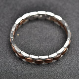 Stainless Steel Walnut Wood Bracelet 不銹鋼胡桃木手鍊 KJBR16188