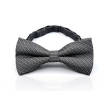 Black Plaid Bow Tie 黑色格紋領結 KCBT2046