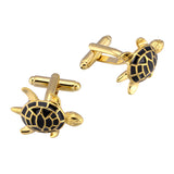 Gold Enamel Tortoise Cufflinks 金色龜袖扣