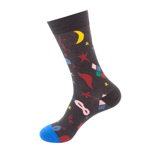 Moon & Star Pattern Cozy Socks (One Size) 月亮星星圖案舒適襪子 (均碼) HS202390