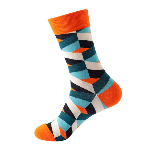 Geometric Pattern Cozy Socks (One Size) 幾何圖案舒適襪子 (均碼)
