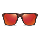 Classic Square Frame Wooden Polarized Sunglasses 經典方框木制偏光太陽眼鏡 KCSG2102c