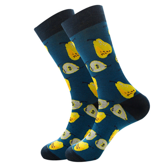 Pear Pattern Cozy Socks (EU38-EU45) 梨圖案舒適襪子 (歐碼38-歐碼45)