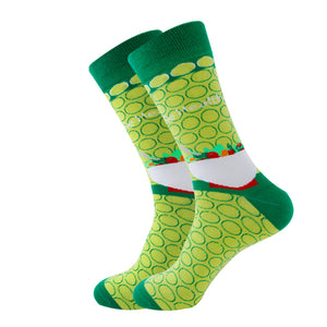 Vegetable Salad Pattern Cozy Socks (EU38-EU45) 蔬菜沙拉圖案舒適襪子 (歐碼38-歐碼45)