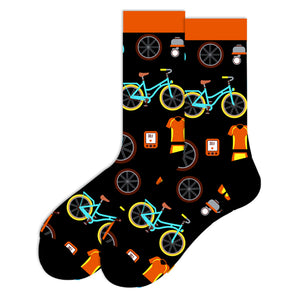 Bicycle Pattern Cozy Socks (One Size) 單車圖案舒適襪子 (均碼) HS202031