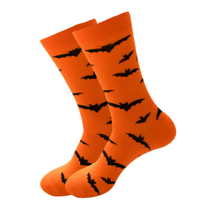 Bat Pattern Cozy Socks (EU38-EU45) 蝙蝠圖案舒適襪子 (歐碼38-歐碼45)