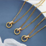 Tully Link Pendant Necklace 塔利環扣吊墜項鍊 KJPE17033