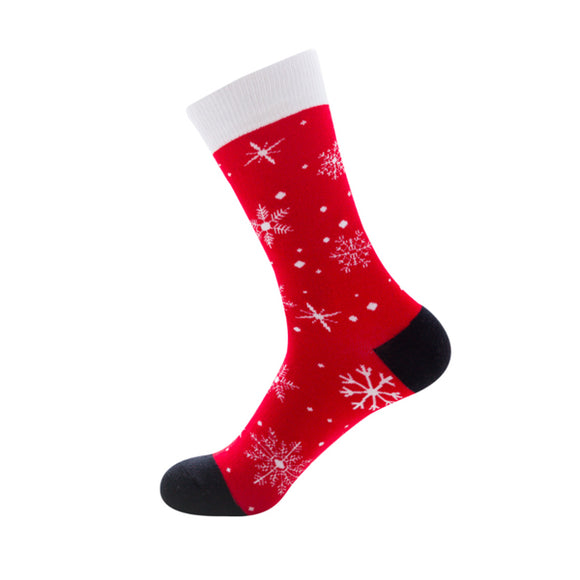 Snowflake Pattern Cozy Socks (EU39-EU46) 雪花圖案舒適襪子(歐碼39-歐碼46)