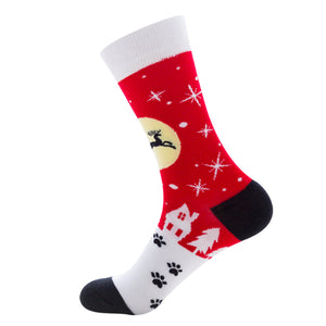 Deer Pattern Cozy Socks (EU39-EU46) 鹿圖案舒適襪子(歐碼39-歐碼46)