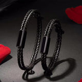 Leather Double Rope Braided Bracelet (Inner Perimeter 150mm - 250mm) 真皮雙繩編織手鍊 (內周長 150mm - 250mm) KJBR16034