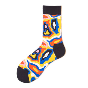 Abstract Pattern Cozy Socks (One Size) 抽像圖案舒適襪子 (均碼) HS202354