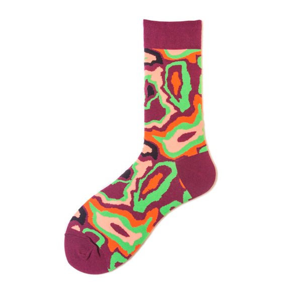 Abstract Pattern Cozy Socks (One Size) 抽像圖案舒適襪子 (均碼) HS202356