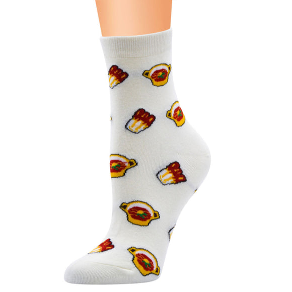 Spicy Cabbage Pattern Cozy Socks (One Size) 辣白菜圖案舒適襪子 (均碼) HS202366