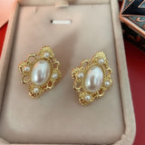 Vintage Faux Pearl Earrings 復古人造珍珠耳環