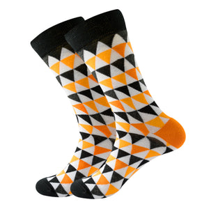 Triangle Pattern Cozy Socks (EU38-EU45) 三角形圖案舒適襪子 (歐碼38-歐碼45) HS202395
