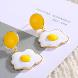 Cute Poached Egg Earrings ** Free Gift ** 可愛荷包蛋耳環 ** 附送贈品 **