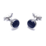 Blue Enamel Cufflinks 藍色琺瑯袖扣