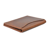 Brown Grained Leather Card Holder 棕色真牛皮信用卡套 CH19023