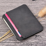 Black Grained Leather Card Holder 黑色真牛皮信用卡套 CH19024