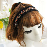 Ethnic Style Vintage Embroidery Flower Headband 民族風復古刺繡花朵頭箍