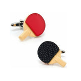 Ping Pong Paddle Cufflinks 乒乓球拍袖扣